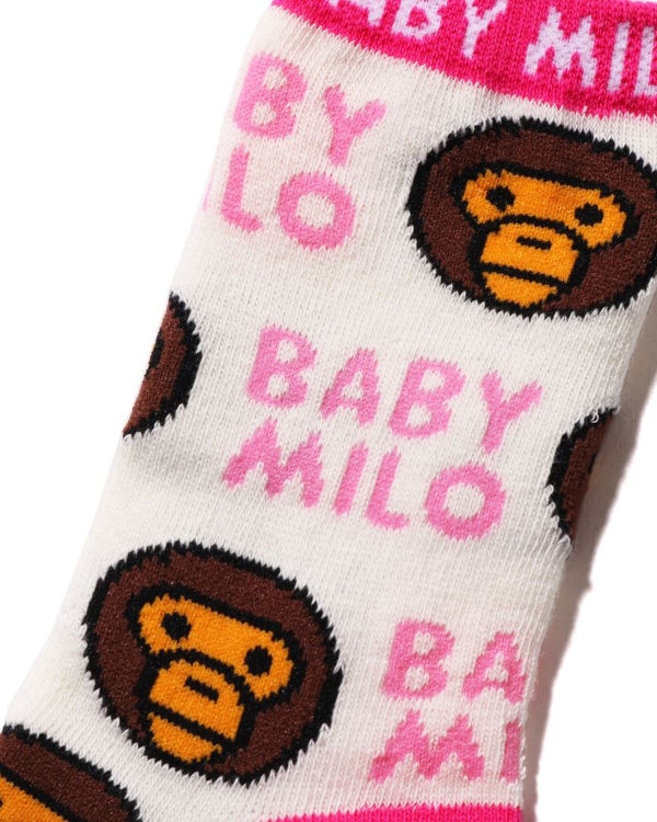 Chaussettes Bape Milo Pattern Blanche Enfant | PKG-86905679