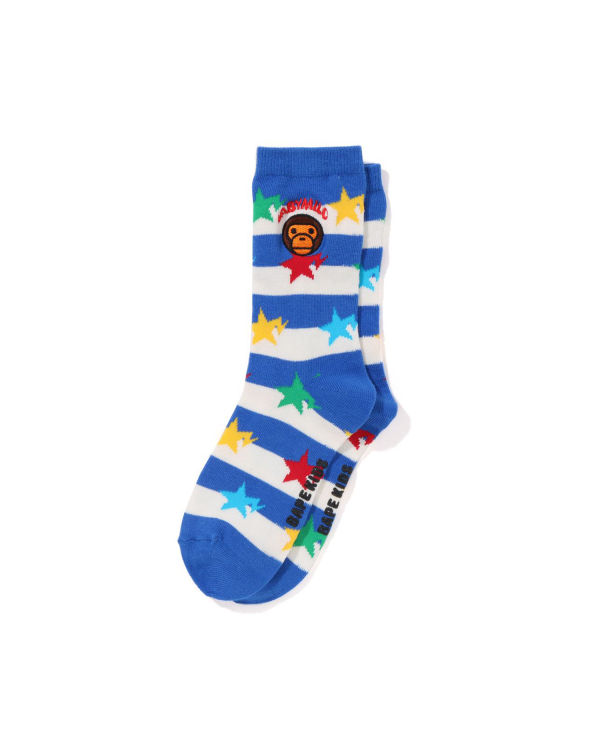 Chaussettes Bape Hoop Milo Sta Bleu Enfant | OTP-57832980