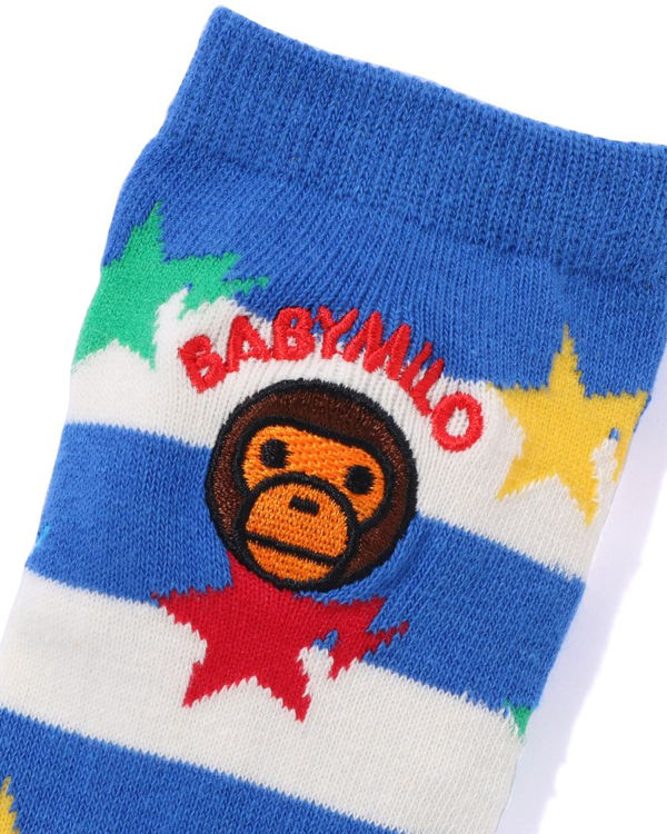 Chaussettes Bape Hoop Milo Sta Bleu Enfant | OTP-57832980