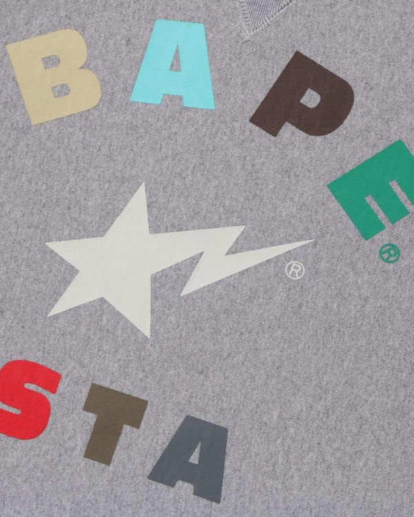 Sweats Bape STA Crewneck Grise Homme | IGY-73237870