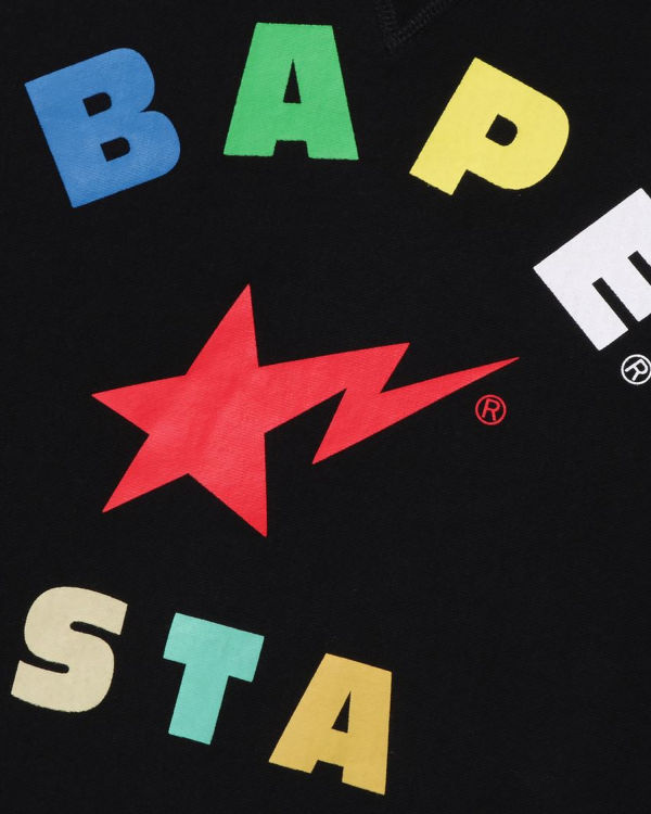 Sweats Bape STA Crewneck Noir Homme | ACM-25821444