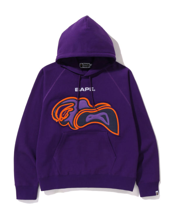 Sweat à Capuche Bape Cutting ABC Camo Thermography Relaxed Fit Pullover Violette Homme | CZV-40707589