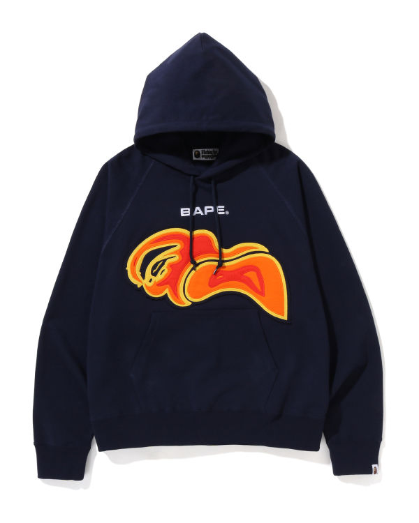 Sweat à Capuche Bape Cutting ABC Camo Thermography Relaxed Fit Pullover Bleu Marine Bleu Homme | BOY-89381615