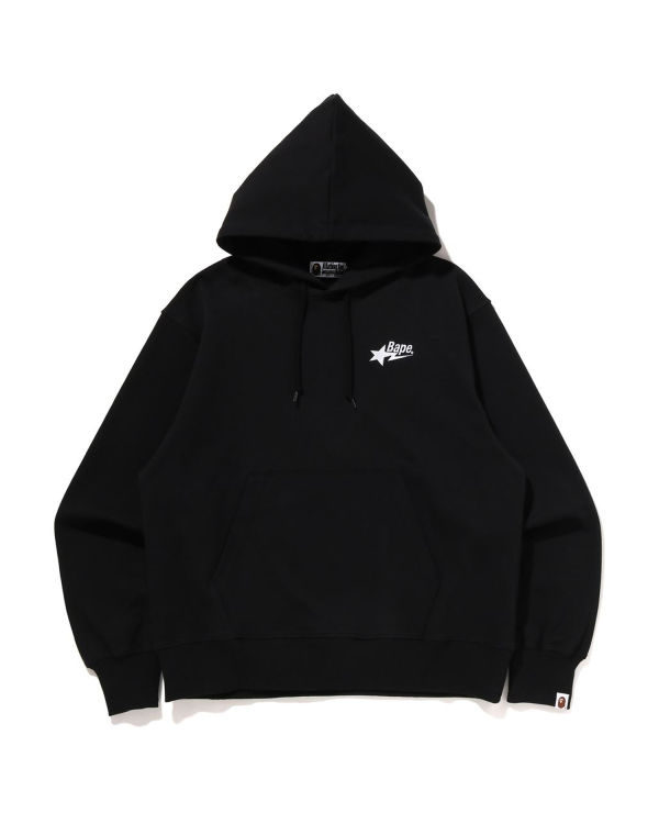 Sweat à Capuche Bape STA Logo Relaxed Fit Pullover Noir Homme | HSR-05515500