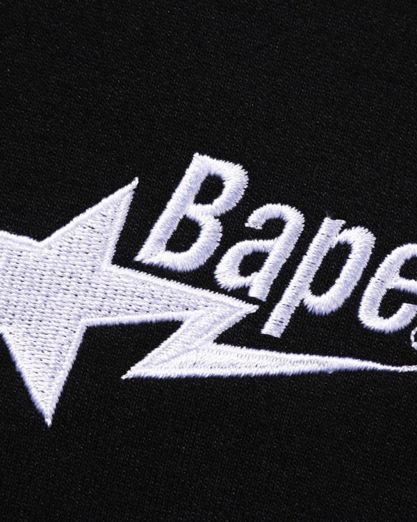 Sweat à Capuche Bape STA Logo Relaxed Fit Pullover Noir Homme | HSR-05515500