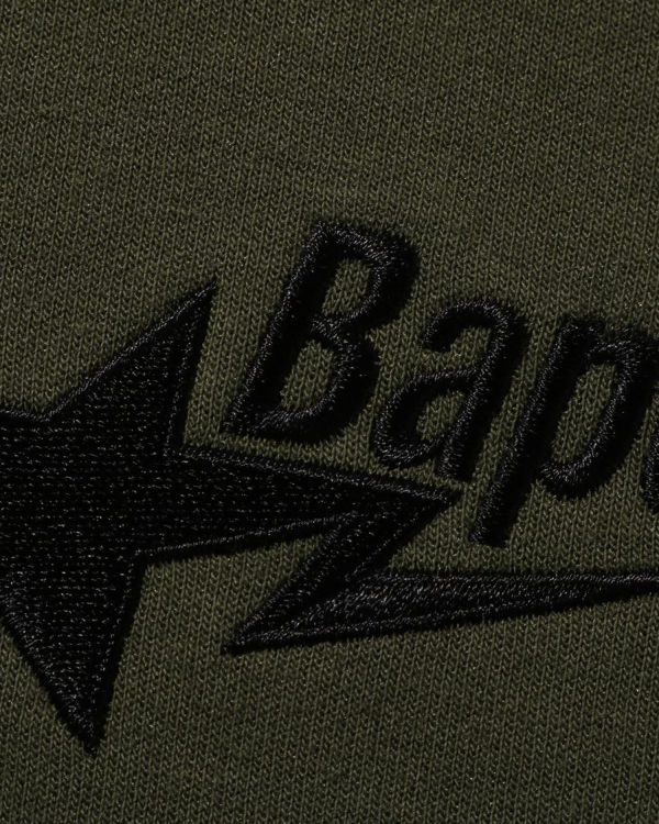 Sweats Bape STA Logo Relaxed Fit Crewneck Vert Homme | KLI-44743639