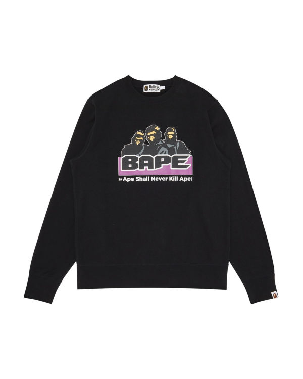 Sweats Bape Archive Crewneck Noir Homme | DEH-68024715