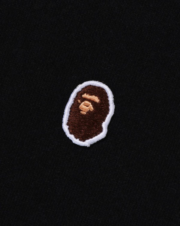 Sweats Bape Ape Head One Point Relaxed Fit Crewneck Noir Homme | HRT-32333601