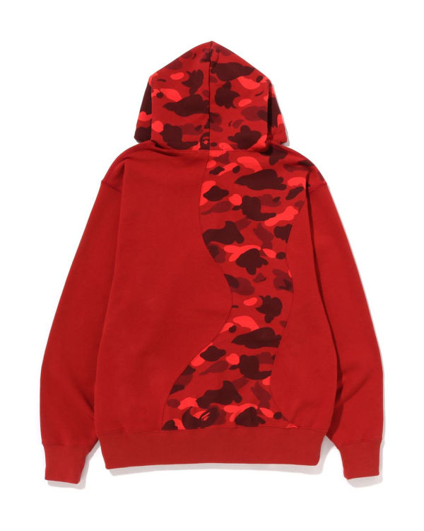 Sweat à Capuche Bape Color Camo College Cutting Relaxed Fit Rouge Clair Homme | USS-75037121