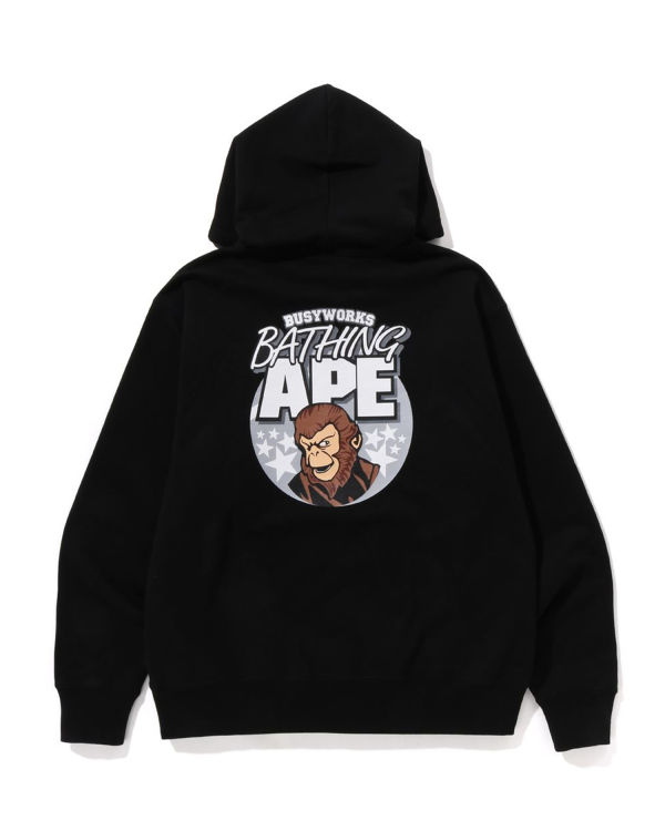 Sweat à Capuche Bape Ape Relaxed Fit Pullover Noir Homme | OAV-10410595