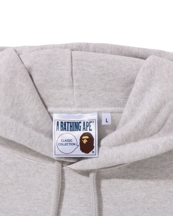 Sweat à Capuche Bape Ape Relaxed Fit Pullover Grise Homme | ZDS-84298910