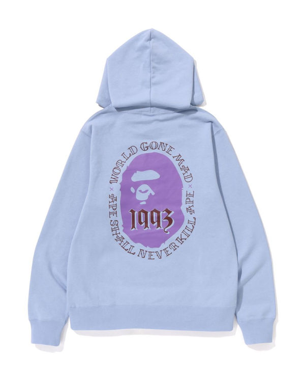 Sweat à Capuche Bape Ape Head Pullover Bleu Clair Homme | RHB-79572597