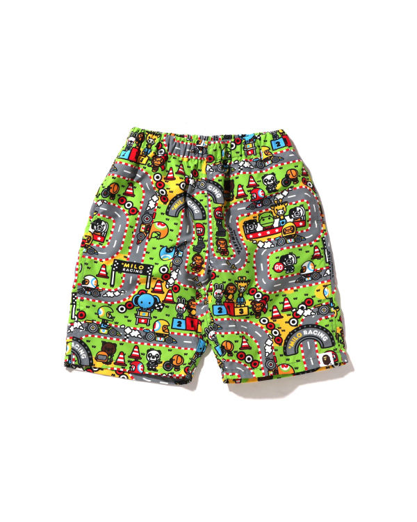 Shorts Bape Milo Racing Beach Multicolore Enfant | KLR-13194256