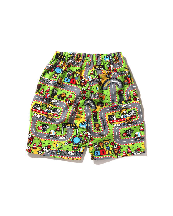 Shorts Bape Milo Racing Beach Multicolore Enfant | KLR-13194256