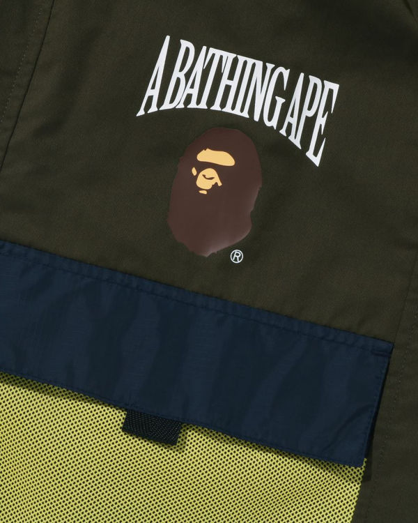 Shorts Bape Mesh Pocket Vert Foncé Enfant | QOI-05281655