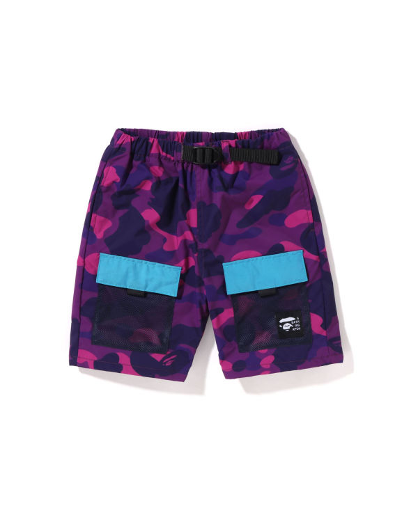 Shorts Bape Color Camo Mesh Pocket Violette Enfant | TRH-21666388