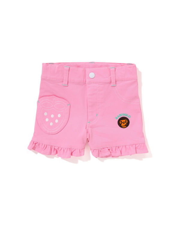 Shorts Bape Milo Strawberry Frill Rose Enfant | RDA-58318007