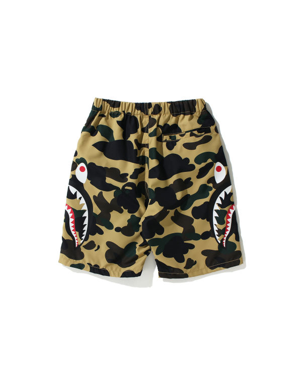 Shorts Bape 1st Camo Side Shark Beach Jaune Enfant | XMO-94119016