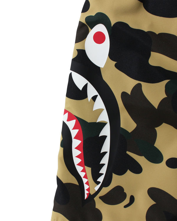 Shorts Bape 1st Camo Side Shark Beach Jaune Enfant | XMO-94119016