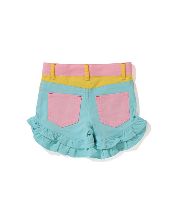 Shorts Bape Strawberry Milo Frill Bleu Jaune Rose Enfant | COK-39768002