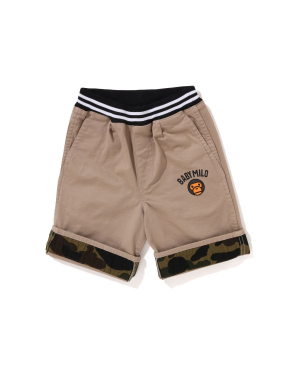 Shorts Bape Milo 1st Camo Cuffed Beige Enfant | JSF-50552346