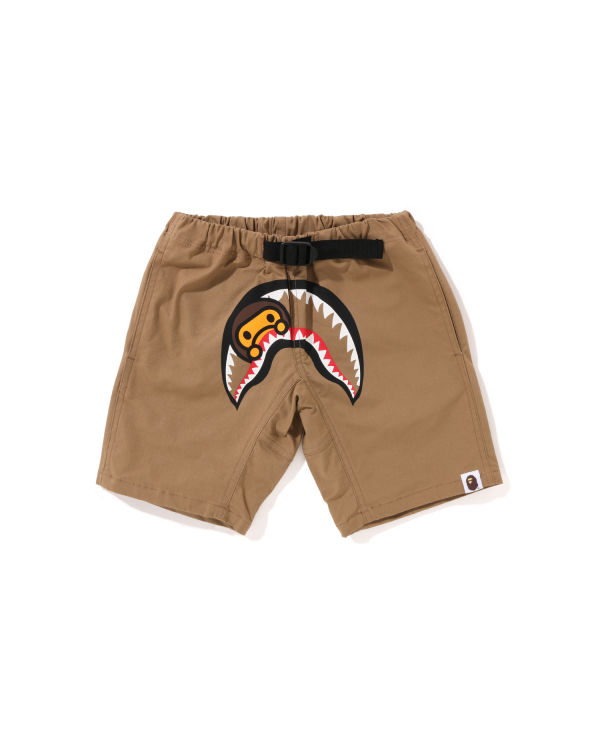 Shorts Bape Milo Shark Climbing Beige Enfant | YGR-38698813