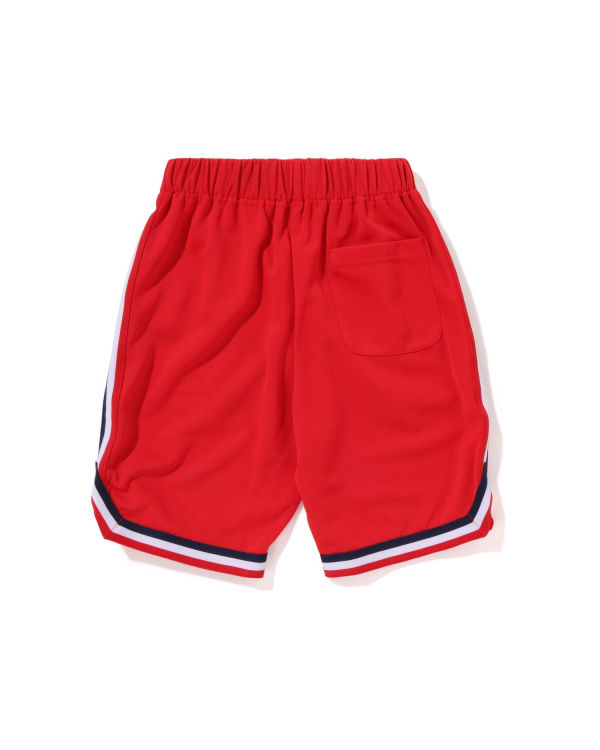 Shorts Bape Multi Print Basketball Rouge Clair Enfant | FPK-91175678