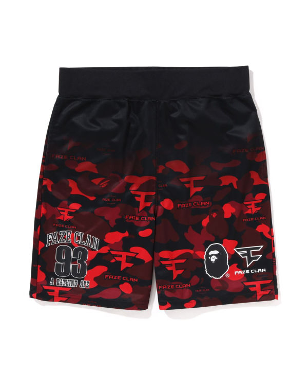 Shorts Bape X Faze Clan Game Rouge Clair Enfant | HZF-41176608