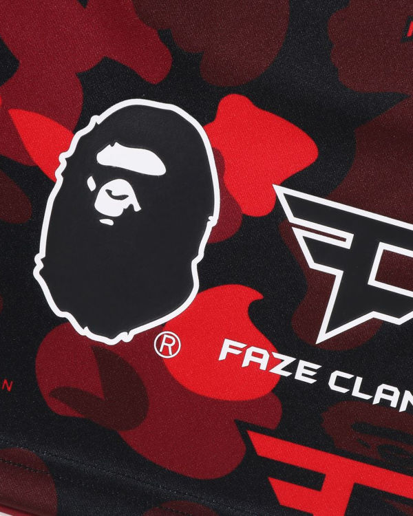 Shorts Bape X Faze Clan Game Rouge Clair Enfant | HZF-41176608