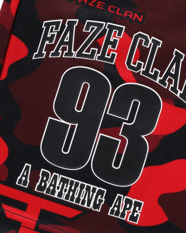 Shorts Bape X Faze Clan Game Rouge Clair Enfant | HZF-41176608