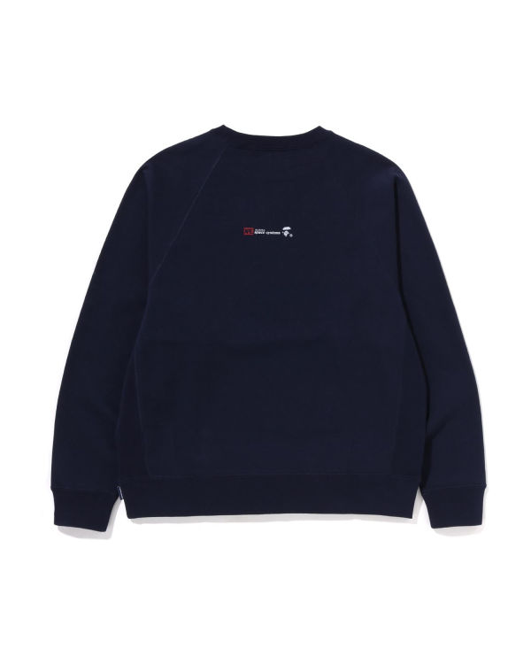 Sweats Bape Relaxed Fit Crewneck Bleu Marine Bleu Homme | KOA-65928442