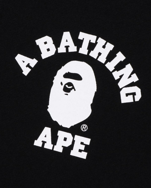 Sweat à Capuche Bape College Relaxed Fit Full Zip Noir Homme | MAZ-40222567