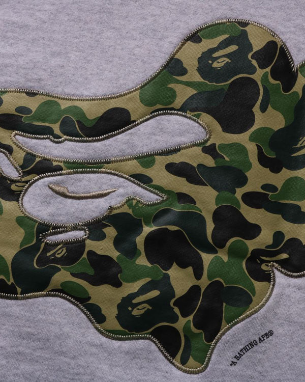 Sweats Bape ABC Camo Patch Relaxed Fit Crewneck Grise Homme | MYX-04477475