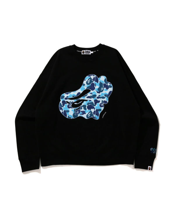 Sweats Bape ABC Camo Patch Relaxed Fit Crewneck Noir Homme | GZQ-73668476