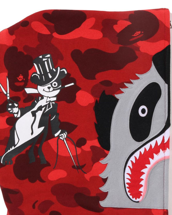 Sweat à Capuche Bape Color Camo Panda Full Zip Rouge Clair Homme | WVR-65664143