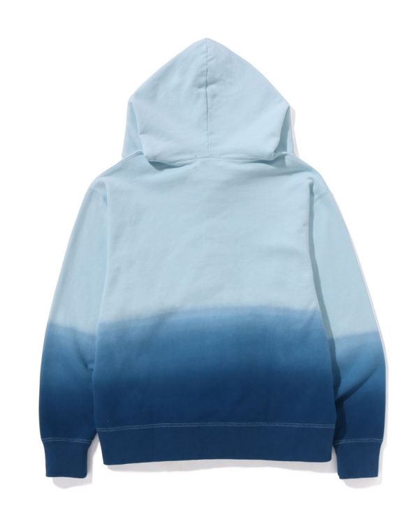 Sweat à Capuche Bape College Gradation Relaxed Fit Full Zip Bleu Homme | WRX-53254826