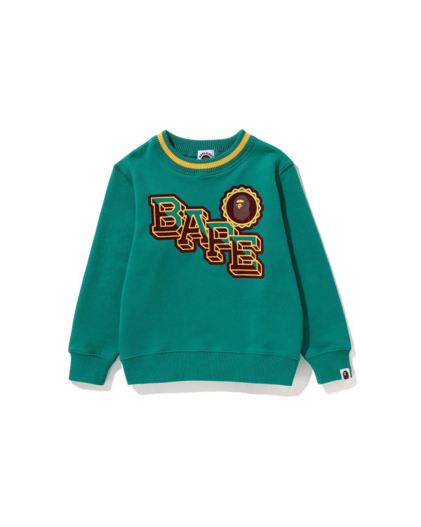 Sweats Bape Ape Head Emblem Crewneck Paon Vert Enfant | LFH-67313186