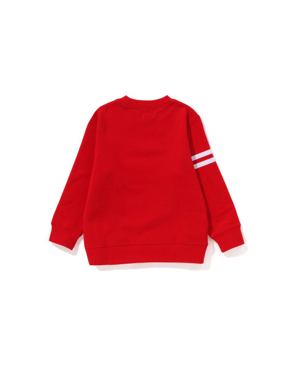 Sweats Bape Milo Emblem Crewneck Rouge Clair Enfant | RYW-27902217