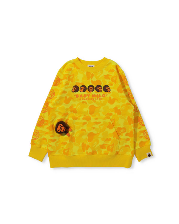 Sweats Bape BK15TH Anniversay Milo Crew Neck Jaune Enfant | QLP-85626986