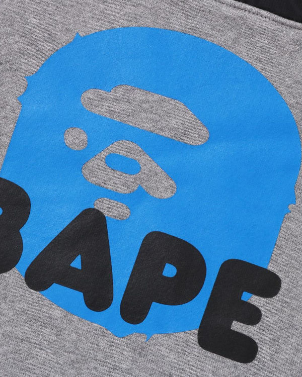 Sweats Bape STA Quilting Ape Head Half Snap Grise Enfant | WJX-38684397