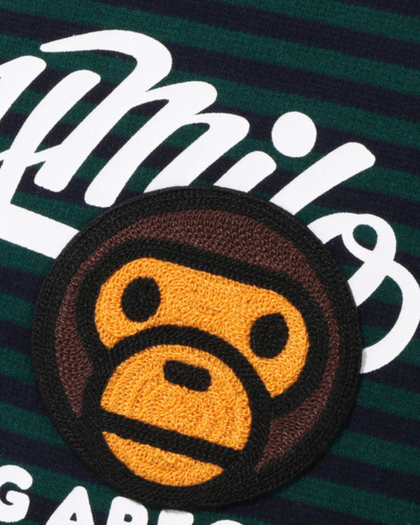 Sweats Bape Milo Patch Hoop Crewneck Vert Foncé Enfant | GEJ-12623009