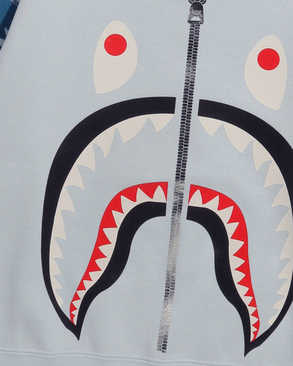 Sweats Bape Big ABC Camo Shark Oversized Crew Neck Bleu Enfant | ONI-51083631