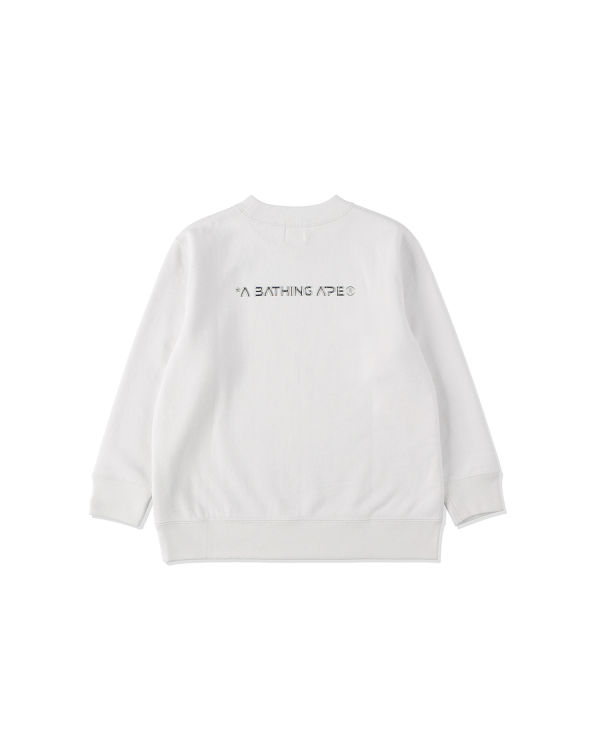 Sweats Bape Ape Head Moon Crewneck Blanche Enfant | DWZ-24983697