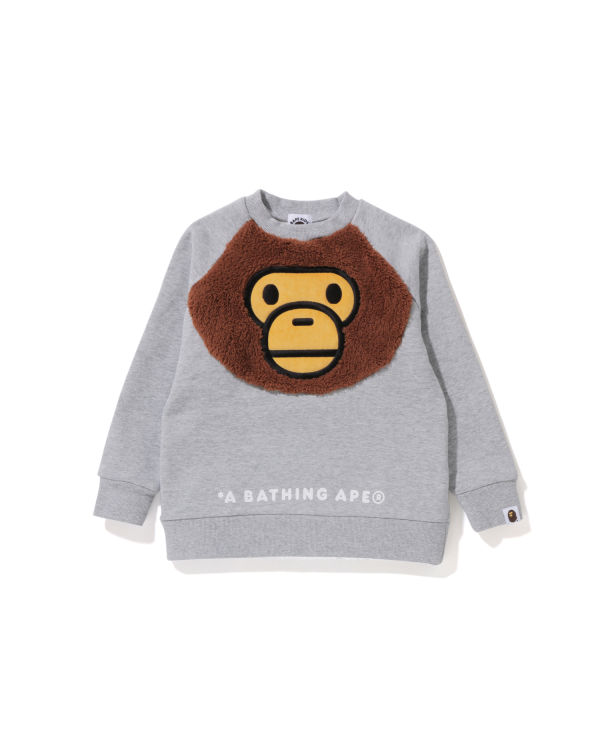 Sweats Bape Milo Crewneck Grise Enfant | FAZ-89945533