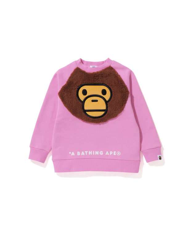 Sweats Bape Milo Crewneck Rose Enfant | GSU-96638591