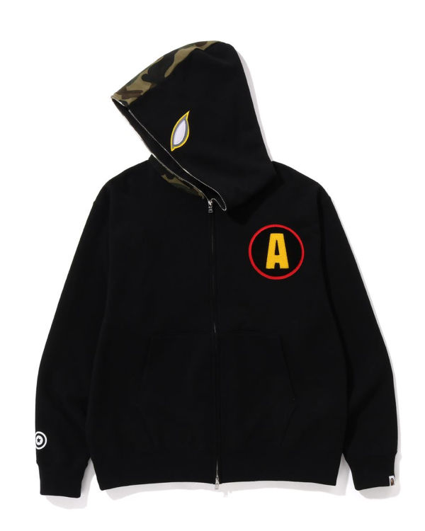 Sweat à Capuche Bape Shadow Relaxed Fit Full Zip Noir Homme | SHX-18869002