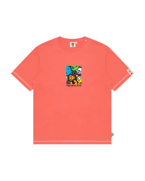 T Shirts Bape Milo box logo print Rose Homme | GCN-78101595