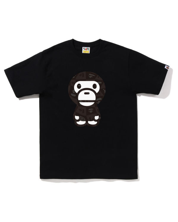 T Shirts Bape Distortion Big Milo Noir Homme | PMF-19526900