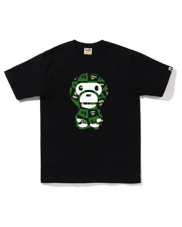 T Shirts Bape Distortion Big Milo Noir Homme | DVR-12767281