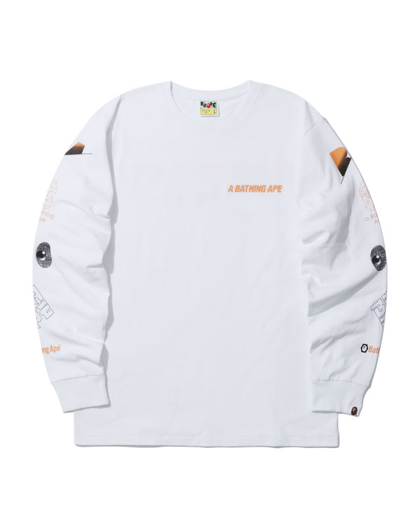 T Shirts Bape A Bathing Ape Blanche Homme | SSE-77184385